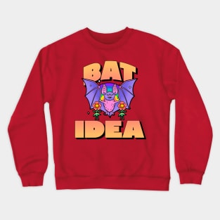 Bat Idea Bat Crewneck Sweatshirt